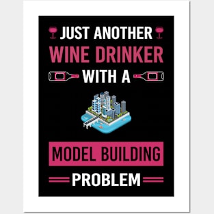 Wine Drinker Model Building Builder Posters and Art